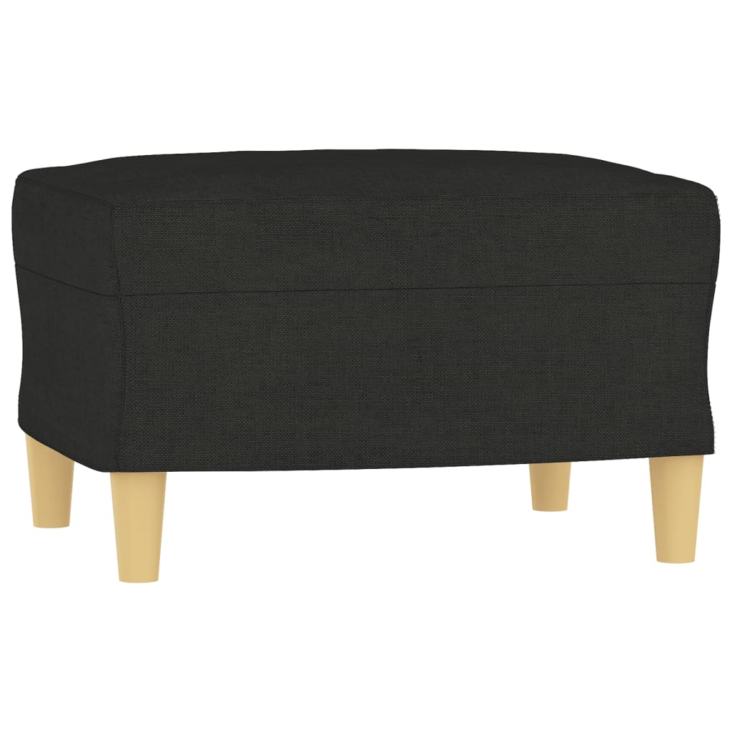 Vidaxl 4-Piece Lounge Set, Fabric Upholstered, Black