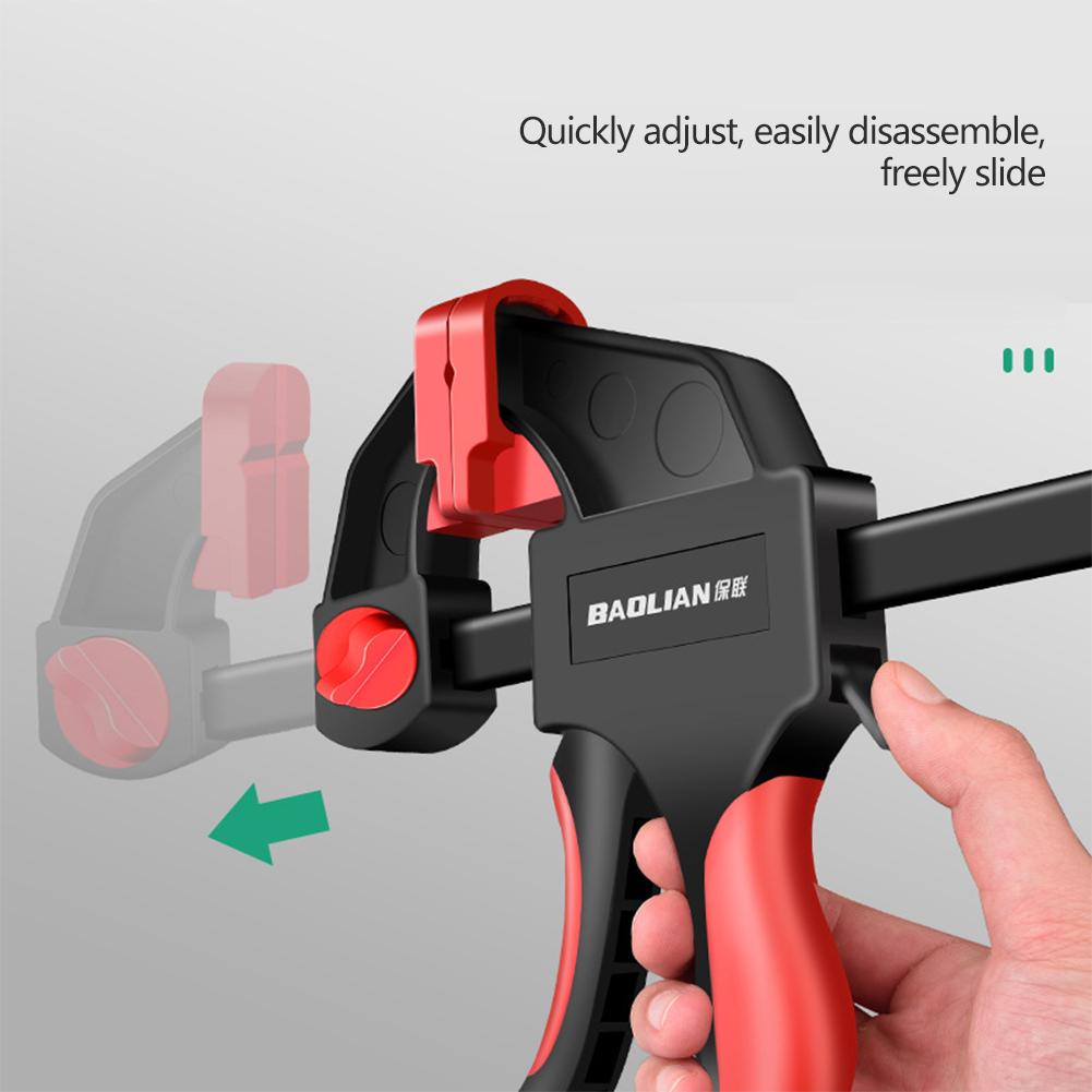 Schnellspanner F-Zwinge Verstellbare Holzbearbeitungs-Schnellspanner-Befestigungsklammer Stützwerkzeug Starker Griff Pressklemmen zum Kleben und Montieren
