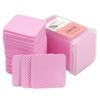 Pink Eyelash Glue Wipes: 200 Cotton Pads for Cleaning Glue Bottles