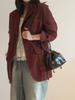 Oimo Leather Dumpling Bucket Bag - Brown