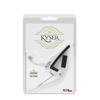 Kyser KG6W Guitar Lightweight for Acoustic White Capo, Aluminum, 6-String Guitars,