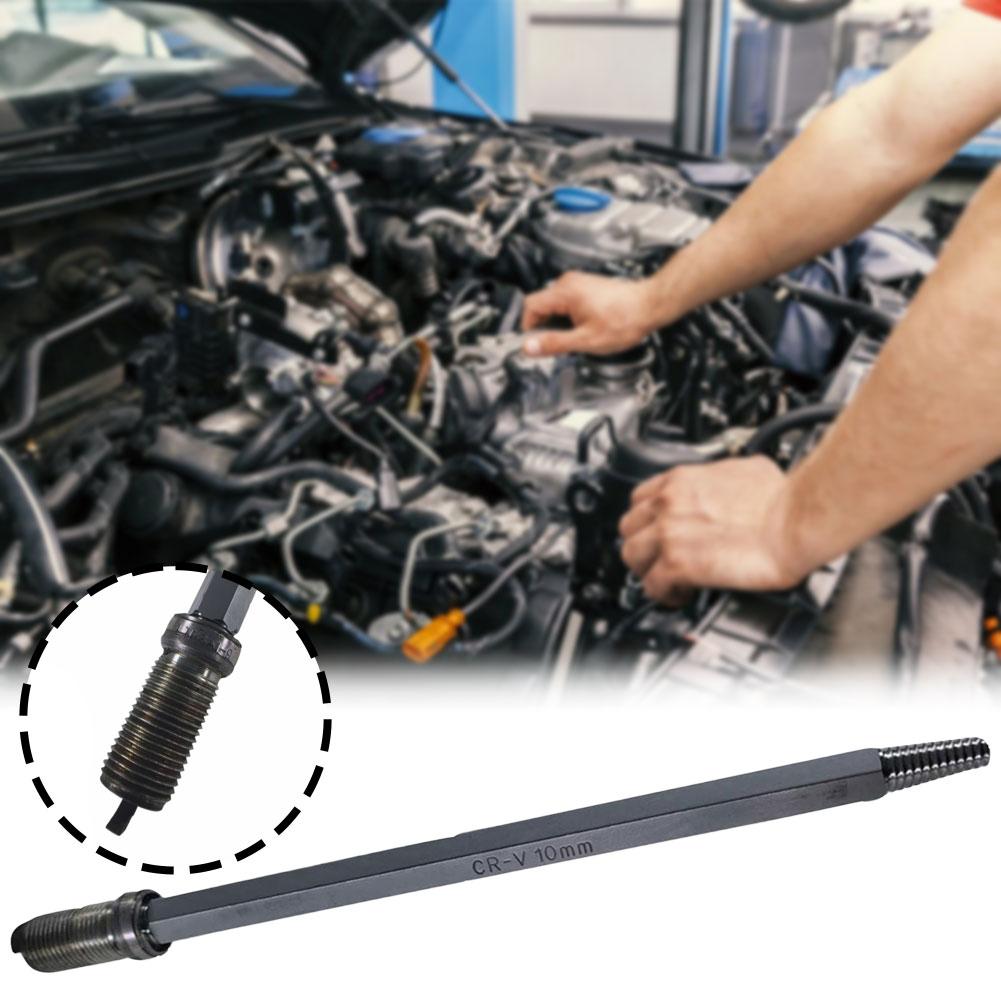 Broken Spark-Plug Removal Tool 10mm Hex Socket Broken Spark-Plug Remover Tool For Ratchets Dual-Ended Reverse-Thread Taps