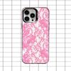 Koronkowy Styl Fajnej Dziewczyny Etui na Telefon Dla iPhone 16,15,14,13,12,11,8,7,Pro,Max,Plus,Mini,XS,SE Odporne na Upadki Czarne Matowe Twarde