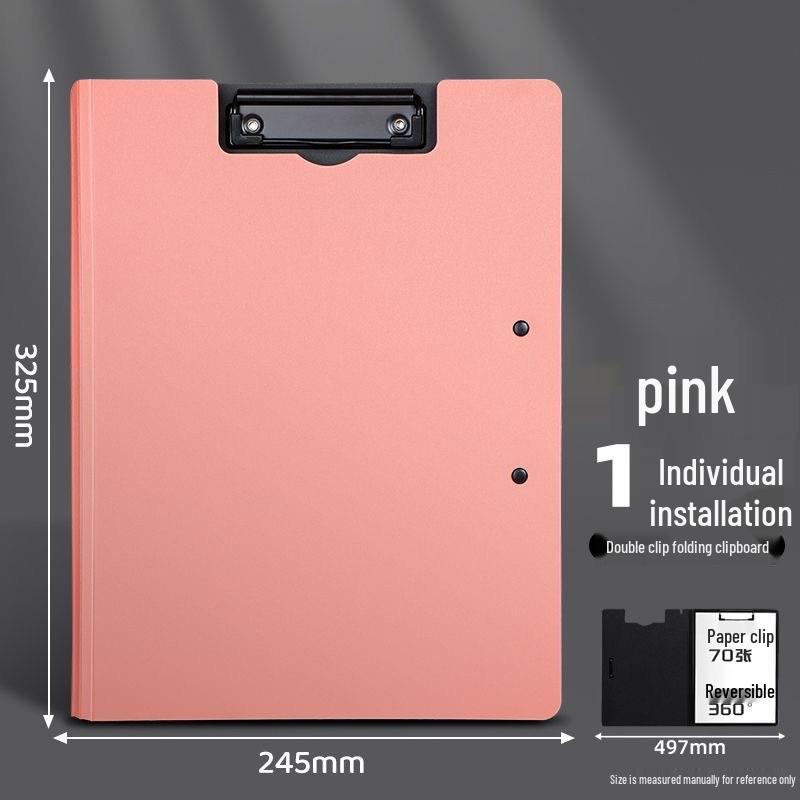 Morandi A4 Black PP Foam Clipboard - Thick, Student-Friendly Writing Board 