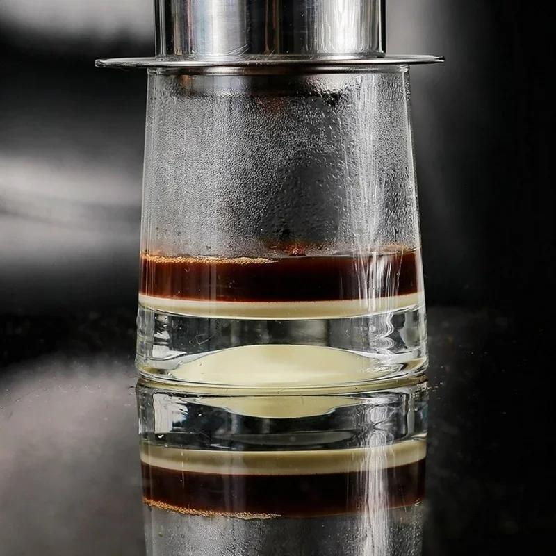Acciaio Inossidabile Caffè Gocciolamento Filtro Maker Pentola Infusore Tazza Stile Vietnam Tazza Mug Colino Strumenti per Caffè