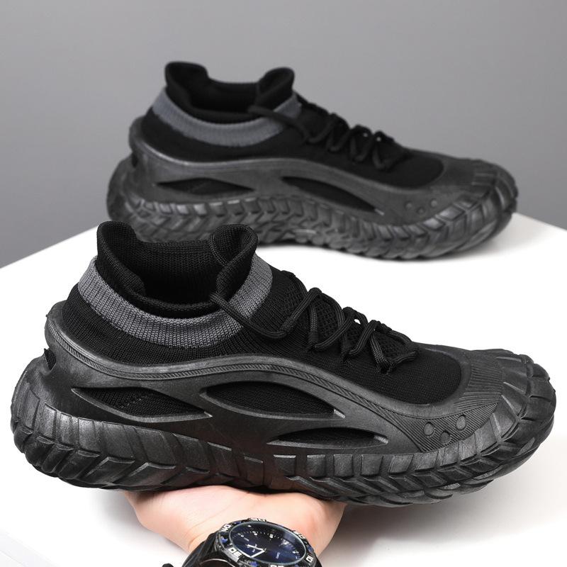 Shoes men's shoes spring, summer and autumn new sports and leisure single shoes flying woven mesh breathable shoes board shoes