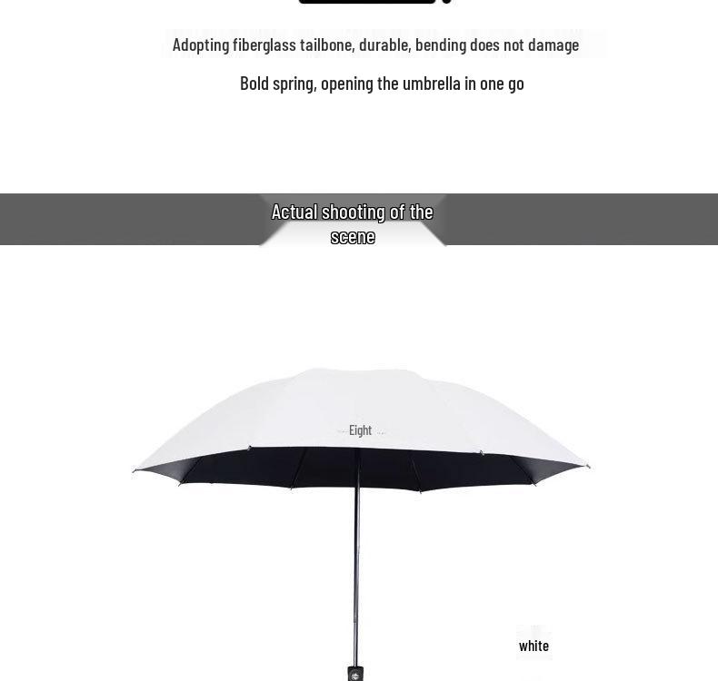 Portable Fully Automatic Double Folding Umbrella for Men & Women - Sun and Rain Protection, Reinforced Design
