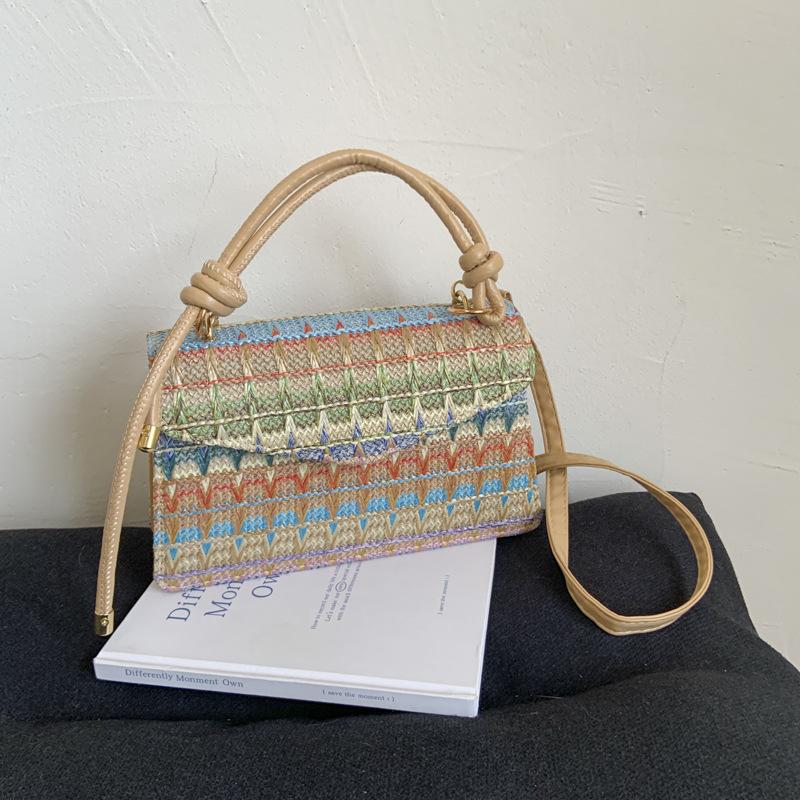 

Shoulder bag fashionable and simple portable small square bag summer new popular bag women s leisure commuter bag хаки