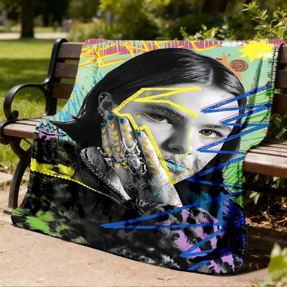 1pc Beetlejuice Outdoor Soft Blanket Ultra Plush, Warm, Versatile, and Easy Care for Camping, and