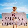 Singer S-Sabrina C-Carpenter Anime Beach Swimming Towel Soft Absorbent Washcloth Children's Gifts for Kids Travel Camping Gym
