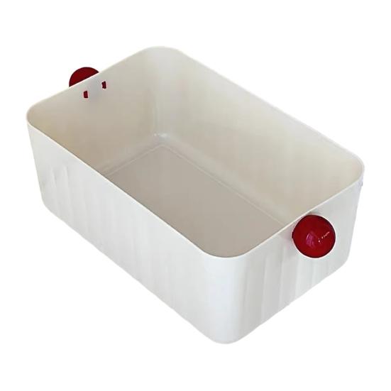 

Storage Box with Handle Drawer Organizer Large Capacity Storage Container for Desk Dresser Dormitory Cosmetics Jewelry