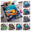 Süßer Clownfisch Teppich mit großen Augen, rutschfeste Bodenmatte mit Unterwasser-Korallenriff-Motiv, waschbarer Cartoon-Fischteppich für Kinderzimmer Spielzimmer