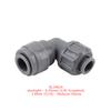 KegLand Barware Duotight - 8/6.35mmx8mm Screwlock  Elbow Push In Joint Fittings Quick Connector