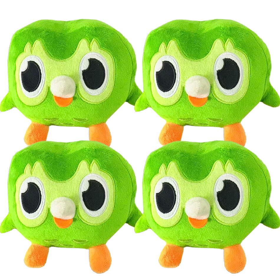 Nieuw Kawaii Duolingo Groene Uil Pluche Speelgoed Pluche van Duo de Uil Cartoon Anime Uil Pop Zacht Knuffeldier Kinder Verjaardagscadeau