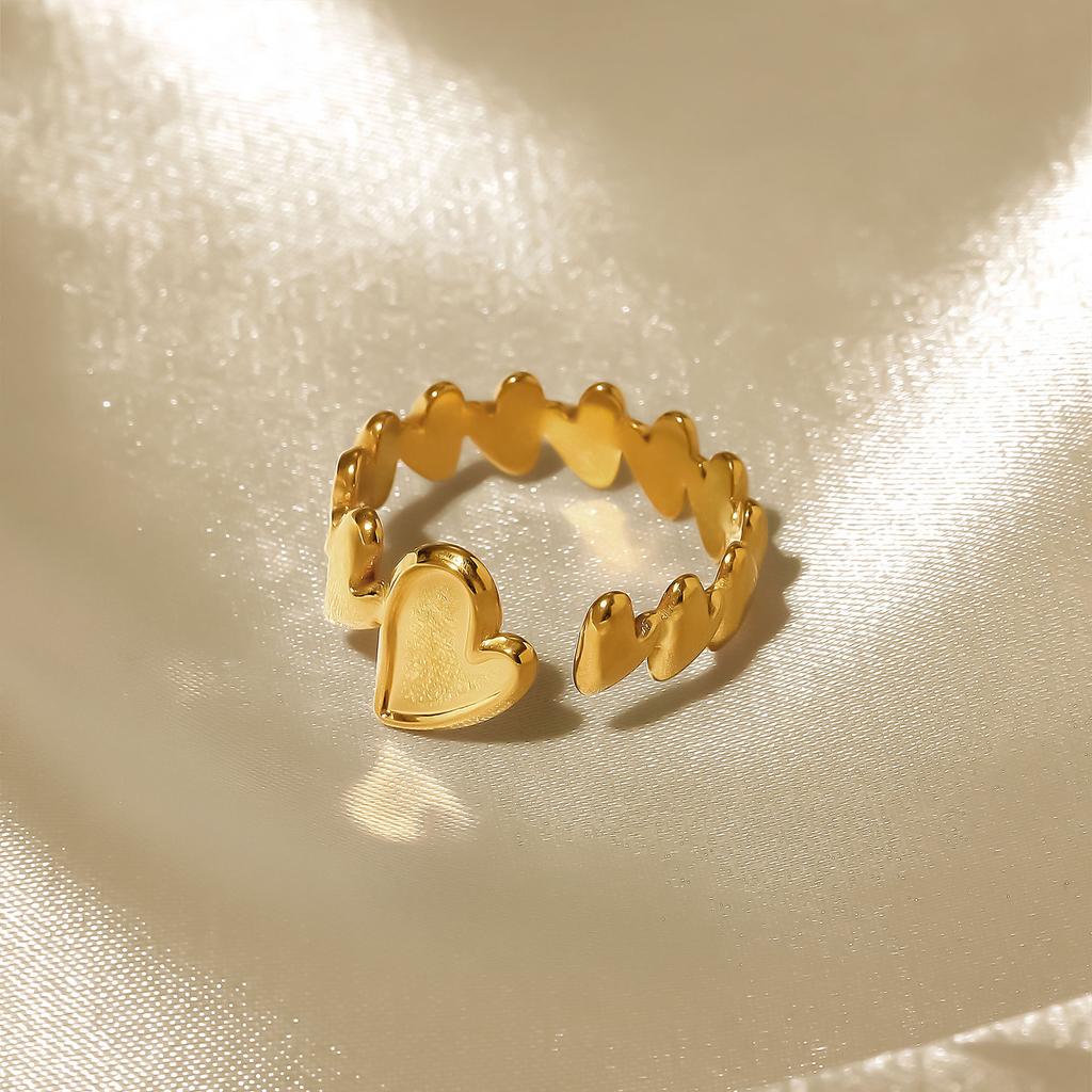 Anello da donna alla moda in 1 pezzo Anello da donna Anello in metallo Anello lucido Anello in metallo Regalo per le vacanze