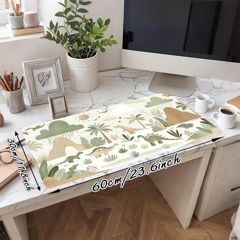 1PC dinosaur, jungle Oversized Mouse Pad - Non-Slip Rubber Base Perfect for Office School Esports Home Decor Desk Mat 234A