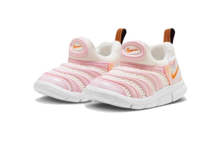 Nike Dynamo Free SE TD Slip Resistant Anti Kick Abrasion Resistant Low top Toddler Shoes Pink White Infant And Toddler FJ7726-181