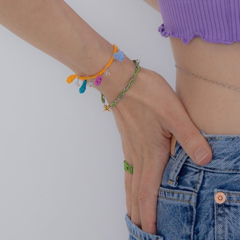 MERRYMOTIVE Colorful Crochet Knitted Bracelet