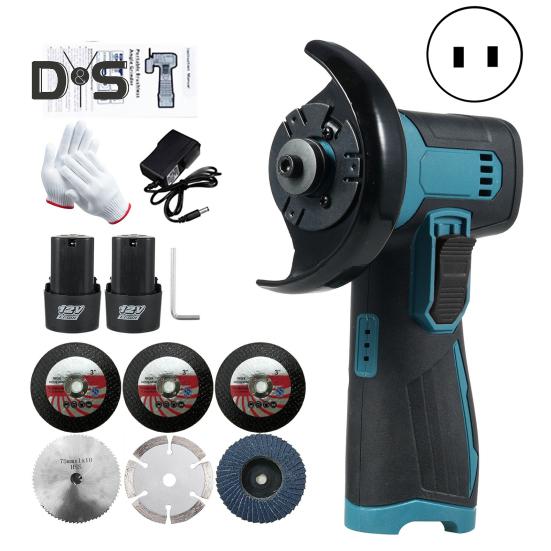 

Беспроводная угловая шлифовальная машина, 19500 об/мин, высокоскоростная перезаряжаемая нескользящая конструкция, мини-легкий электрический шлифовальный инструмент, ручной резак US Plug