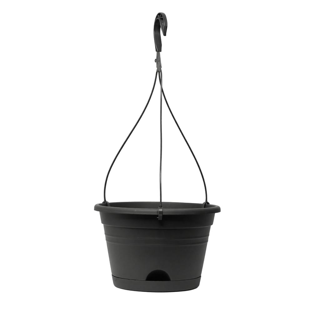 Pot de planteur suspendu en plastique avec crochet pour balcon et jardinage à la maison Pot à fleurs durable et léger adapté à une utilisation intérieure et extérieure