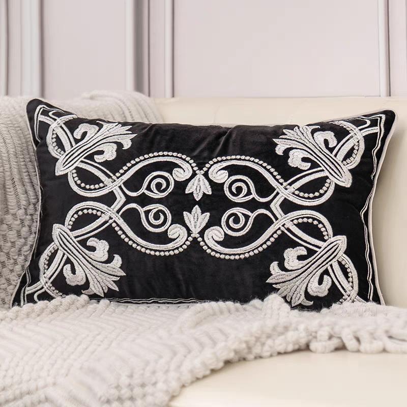 Soft Flannel Pillow Case Exquisite Hand-Embroidered Pillowcases Cushion Cover For Adult Children Home Decorative Throw Pillows