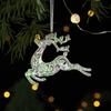 Shiny Christmas Tree Snowflake Pendant Acrylic Elk Xmas Ornament Hangging Party Supplies Christmas Tree Decorations New Year