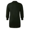 Damen-Pulloverkleid, Revers, Reversärmel, gestrickt, solides langes Kleid