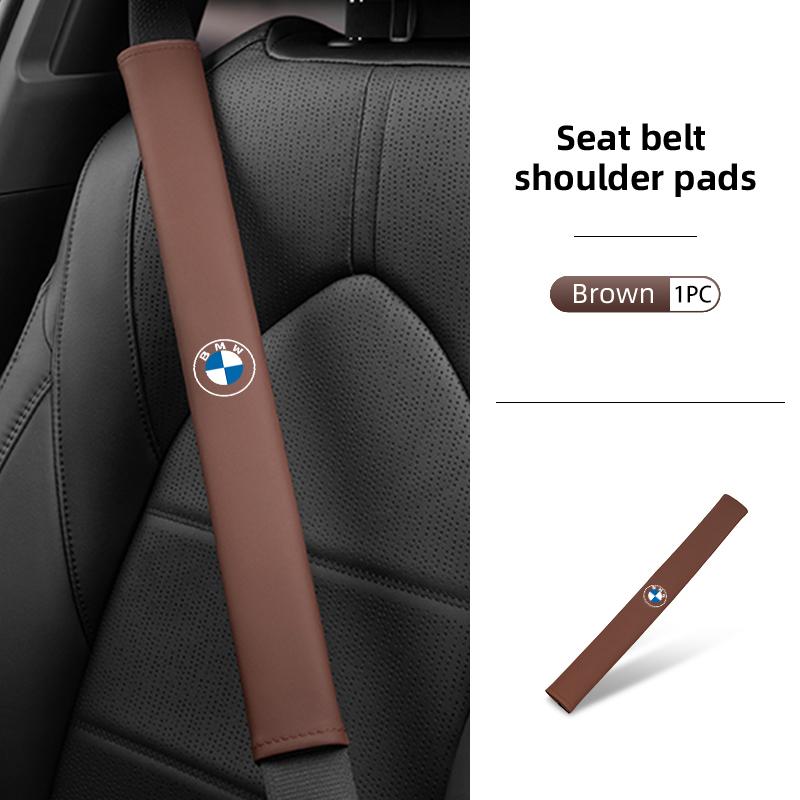 

Leather Car Seat Belt Shoulder Protector Extended Decoration For BMW E90 E60 E46 E39 F30 F10 E87 X3 X4 X5 X1 G30 G20