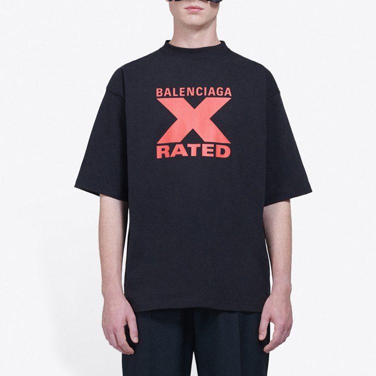 Balenciaga Loose Fit T Shirt Men's Black 620969TIVA71076