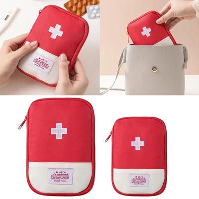 2er Pack Reise Leere Erste-Hilfe-Tasche Tragbare Leere Hilfe Medizintasche Leere Medikamenten-Tragetasche Notfallsets Aufbewahrungstasche