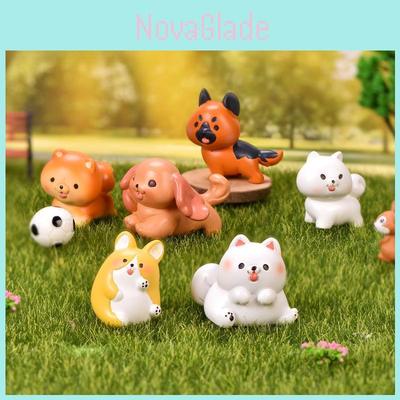 Adorable Resin Pomeranian Dog Figurine Perfect For Miniature Gardens And Terrariums