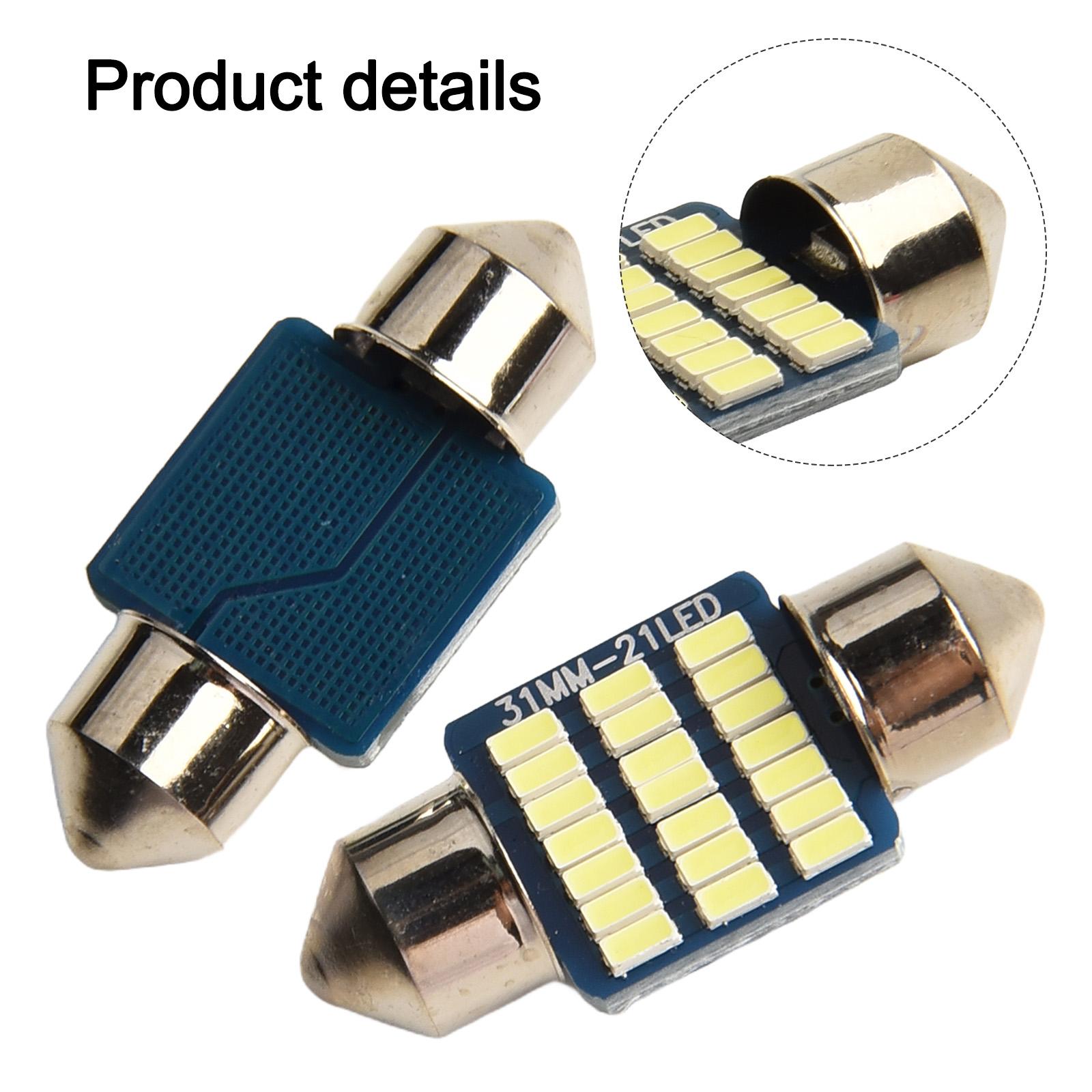 Bright White LED Bulbs LED Car Interior Lights Bright And White Light 31mm