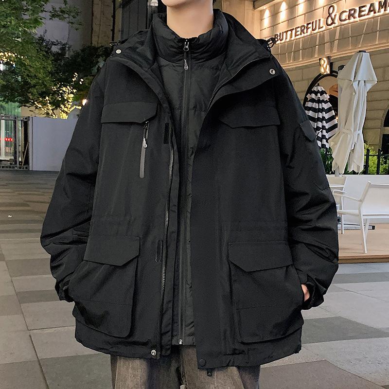 

Down jacket winter new white duck down thickened windproof American jacket jacket cargo down jacket men M