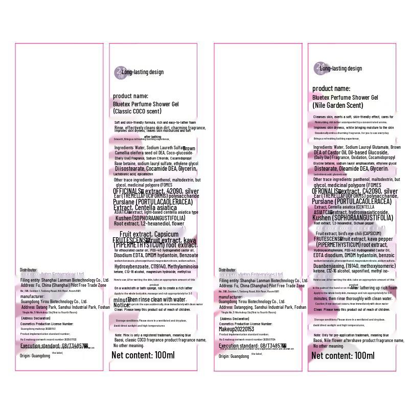 Bluetex Perfume Shower Gel for Women