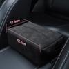 Car Tissue Box Holder Nappa Leather Car Center Console Armrest Napkin Box Sun Visor Backseat Tissue Case With Fix Strap