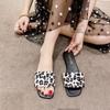Flat Bottom Slippers Female Summer New Checkerboard Checkerboard Beach One Word Cool Slippers Female