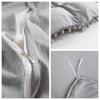 Cute Bedding Set with Duvet Fitted and Suitable for Western and Japanese Style Single 3-Piece Pom-Poms, Cover, Sheet, Pillowcases, Beds, Washable,