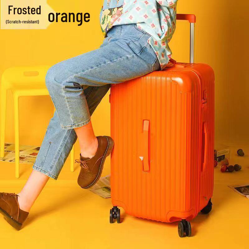 26" Stylish Large Capacity Trolley Suitcase with Universal Wheels & Password Lock for Men & Women