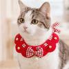 National Style Cartoon Chinese Style Pet Scarf Funny Red Puppy Collar Decorative Collar Adjustable Cat Knitted Scarf Pet Costume