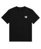 Wissi W Printing Logo Short Sleeve T-Shirt (Ws012) Black