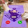 Teletubbies Scooter Adventure Themed Anti-Slip Rugs - Polyester Home Decor, Suitable for Bedrooms, Living Rooms, Doorways, Studios, and Decorations