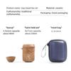 Ceramic Travel Kung Fu Tea Set Portable Travel Cup Outdoor Camping Tea Pot Tea Cup One Pot Six Cups