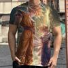 2026 Summer Dragon Ball Retro Fitness T-shirt Men's Oversized 3D Printed Short-sleeved Family Unisex Children's Sports Shirt