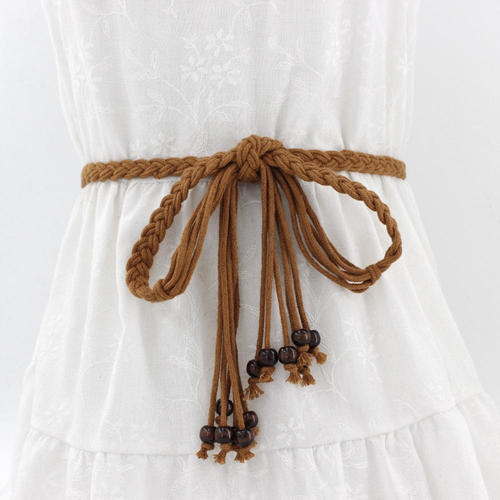 Gothic Tie Waist Rope Luxury Design Lace-up Waist Belt Braided Waist Chain  Spice Girls Streetwear