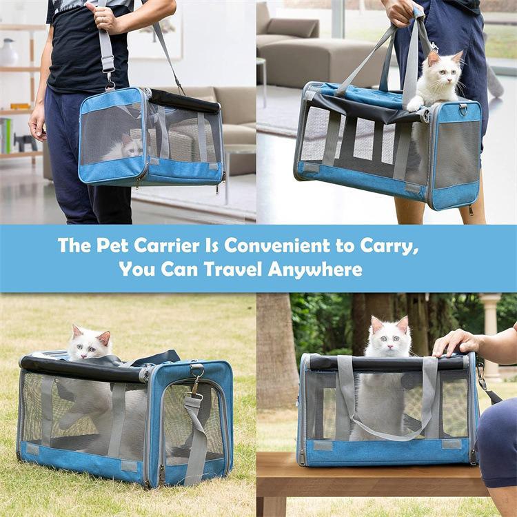 Large-Capacity Breathable Cat & Small Dog Outing Bag, Foldable & Portable Handheld Pet Carrier