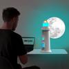 Moon Lighthouse Projector Night Light USB Rechargeable Moon Lighthouse Lamp Moon Lamp for Children Gifts Bedroom Nursery Holiday