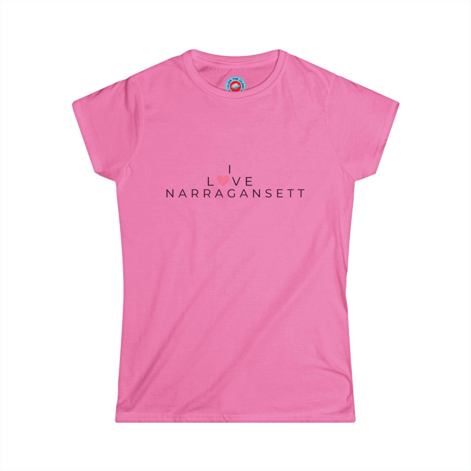 I LOVE Narragansett Women s Softstyle Tee L