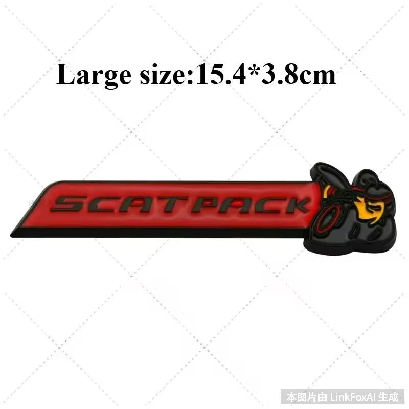 Metal 3D Car Sticker SCATPACK 6.4L Bee Body Decoration Scratch Cover DIY decoration car Accessories