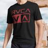Red Rvca Va Logo Active T-Shirt Funny Size S To 5XL