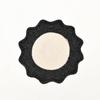 Charcoal Polyester Braided Placemat -Durable Round Table Mat for Dining